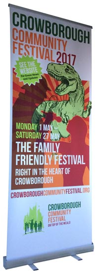 Pull-up Banner Crowborough Community Festival