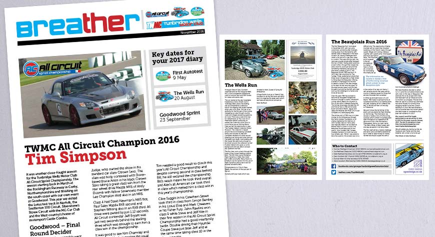 Tunbridge Wells Motor Club Newsletter