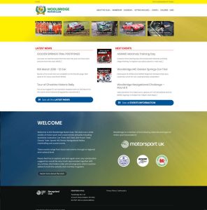 Wordpress website for Woolbridge Motor Club