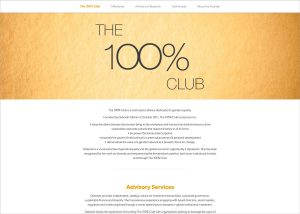 The 100% website home page