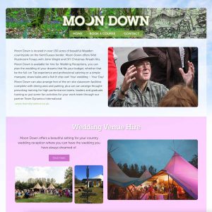 Moon Down website, home page